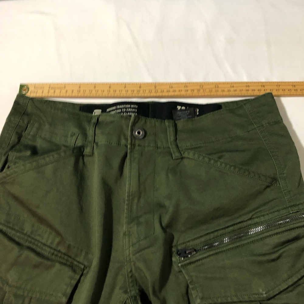 G star raw rovic zip 3d straight tapered army green mens cargo pants 32x32 - Picture 5 of 12